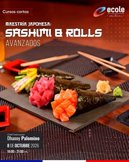 Curso: Maestría Japonesa: Sashimi & Rolls Avanzados