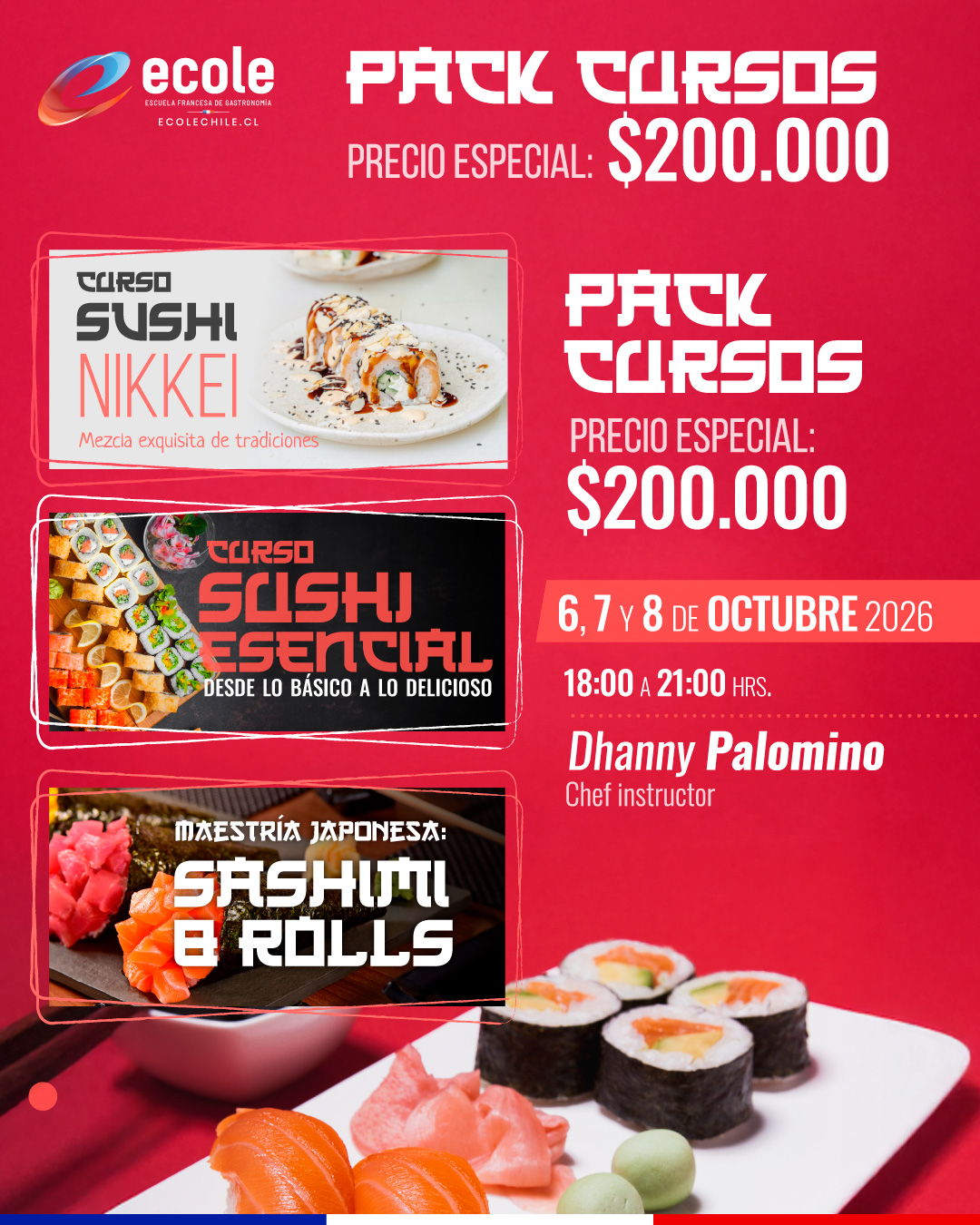01_post_Pack_sushi Pack de esencial + Nikkei + Sashimi & Rolls Avanzados - Imagen 1